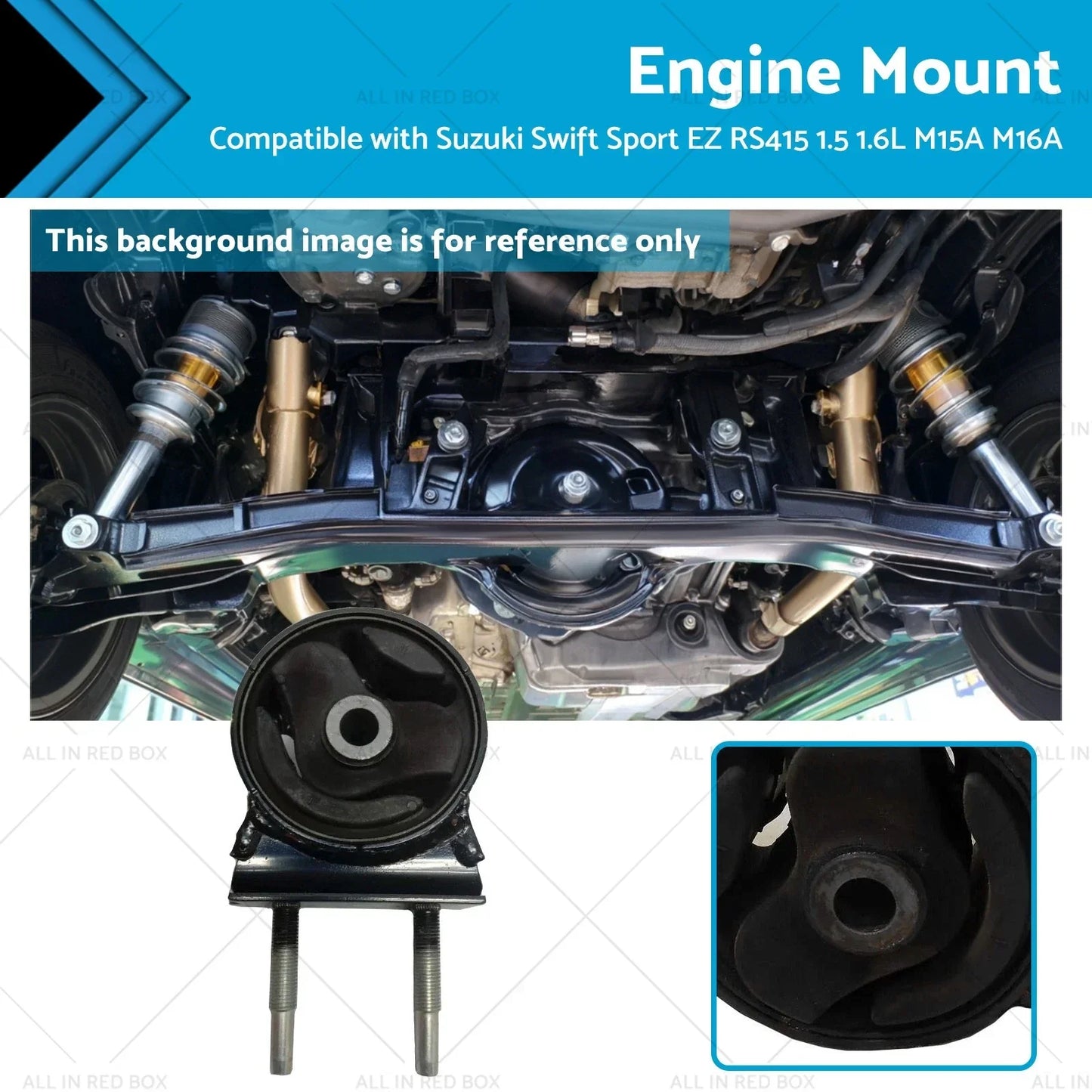LH Engine Mount for Suzuki Swift RS415 M15A 1.5L Sport EZ M16A 1.6L