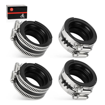 4Pcs Carburetor intake Manifold Pipe for Honda Interceptor 750 VFR750F (1990–1993)