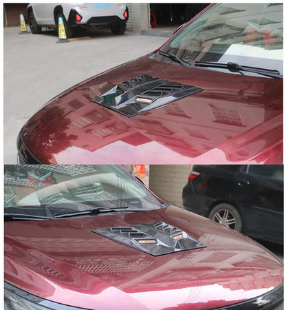Carbon Fiber Hood Vent Scoop Cover for Universal Vehicles