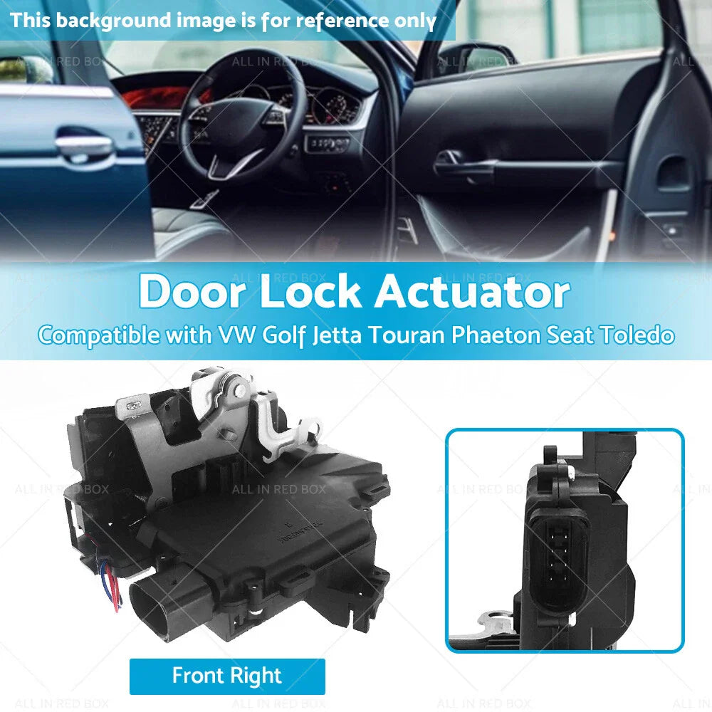Front Right Door Lock Actuator for VW Golf Jetta Touareg (2000-2010)
