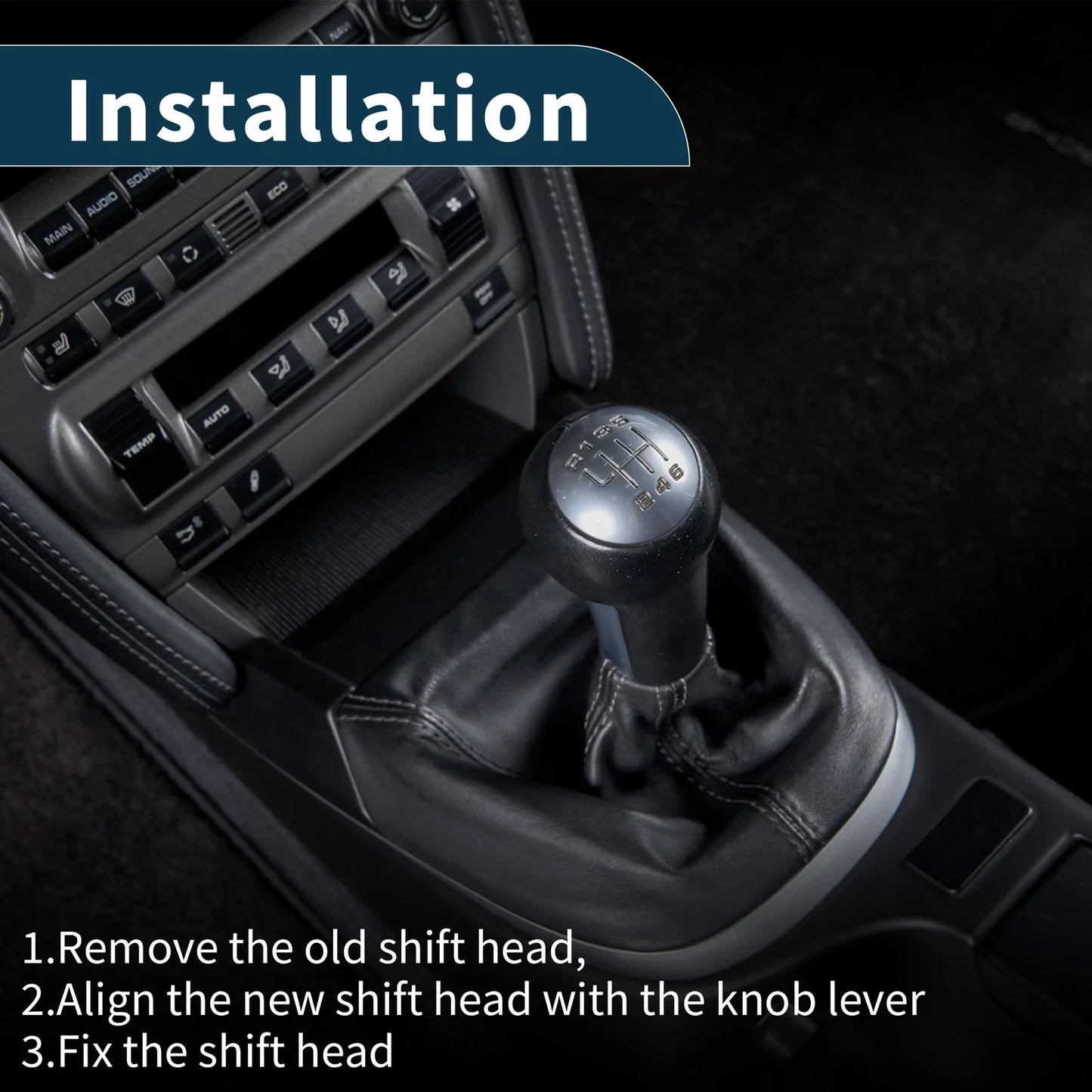 Shift Knob for Mercedes-Benz E-Class 2009-2016 - Black Plastic