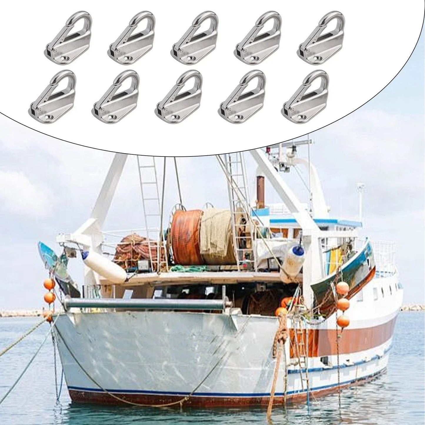 Fender Hooks / Stainless Steel 316 / Fender Hooks for Yacht