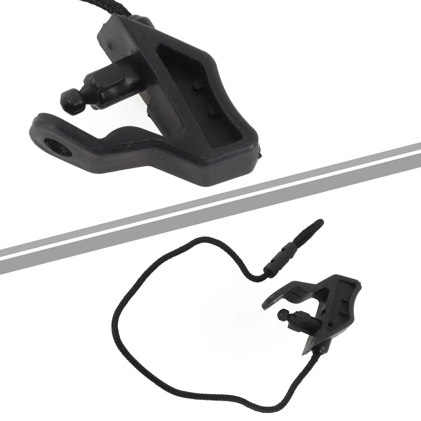 Black ABS Left Parcel Shelf String for A3 Sportback (2013–2016)