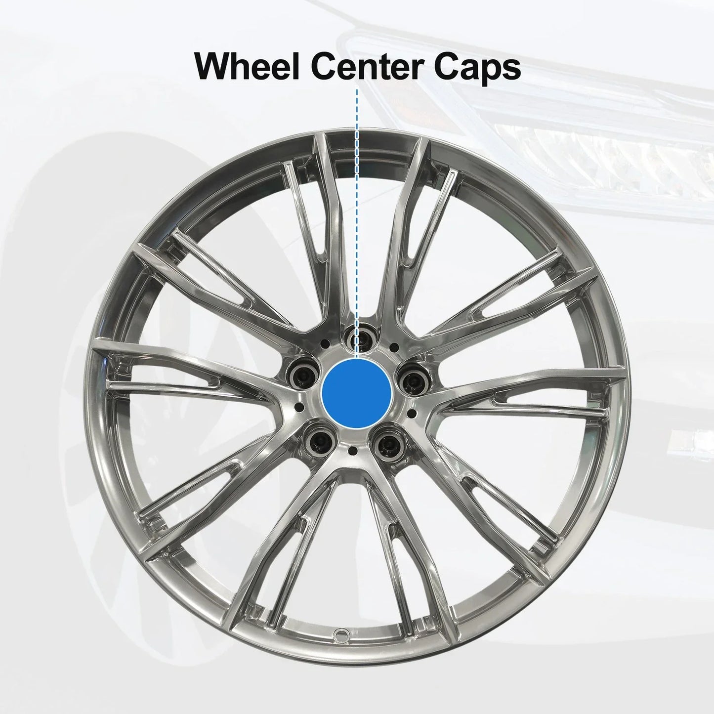 Wheel Center Cap for Mercedes-Benz C43 Black Plastic (1998-2000)