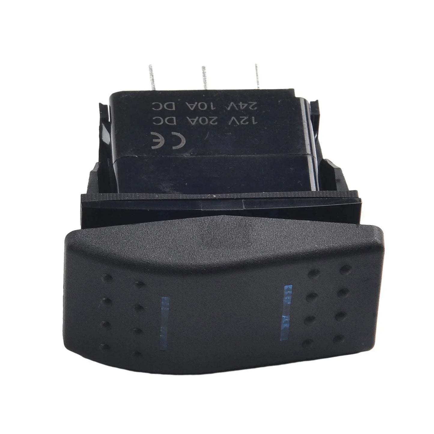 Rocker Switch / 12V/20A 24V/10A / 4952.524mm Blue LED Light for DPDT