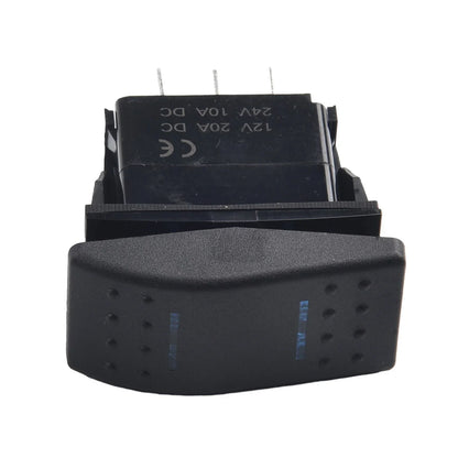 Rocker Switch / 12V/20A 24V/10A / 4952.524mm Blue LED Light for DPDT