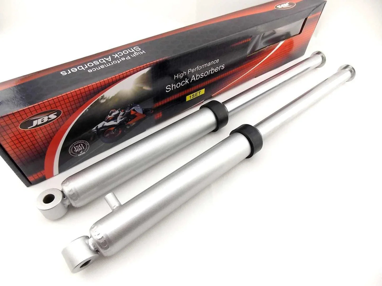 PY50 JBS Silver Front Fork Leg Set LH RH Suspension Shocks (All Years)