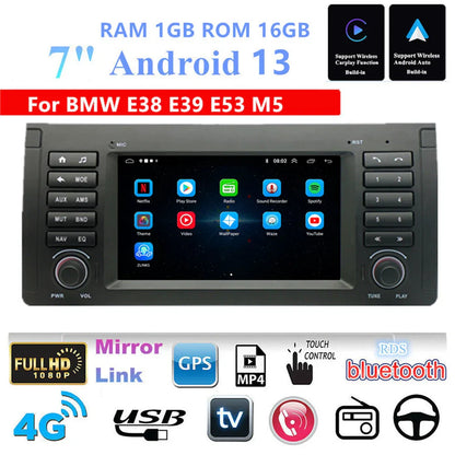 7" Car Stereo GPS Navigation for BMW 5, 7 Series E39, E38, X5 E53 (1997-2006)
