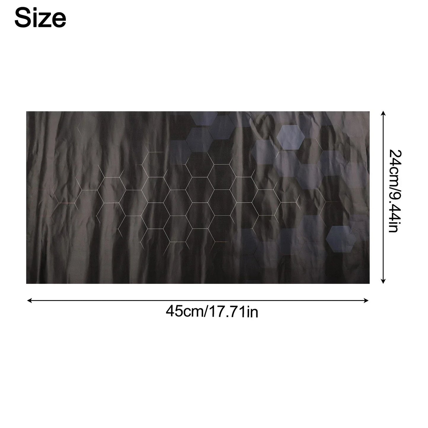 2x Car B Pillar Waterproof Decal for Honeycomb Style Vehicle Upgrade