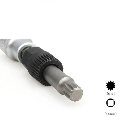 Clutch Pulley Removal Tool Accessory for Alternator Black Silver M10/T50 Metal