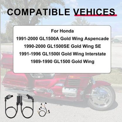 3 x Ignition coil cap + Sub-wire for Honda Gold Wing GL1500 (1988–2000)