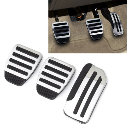 Stainless Steel Clutch Brake Gas Pedal Covers for Nissan Tiida Livina Juke