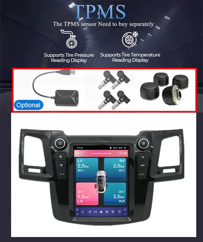 9.7" Android 10.1 Stereo Radio GPS for 2005-2014 Toyota Fortuner/Hilux