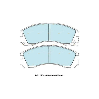 4WD Front Brake Pads Set for Mitsubishi Verada (1996 - 2004)