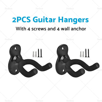 Guitar Wall Mount Holder Hook Rack Bracket Padded Display for Instruments