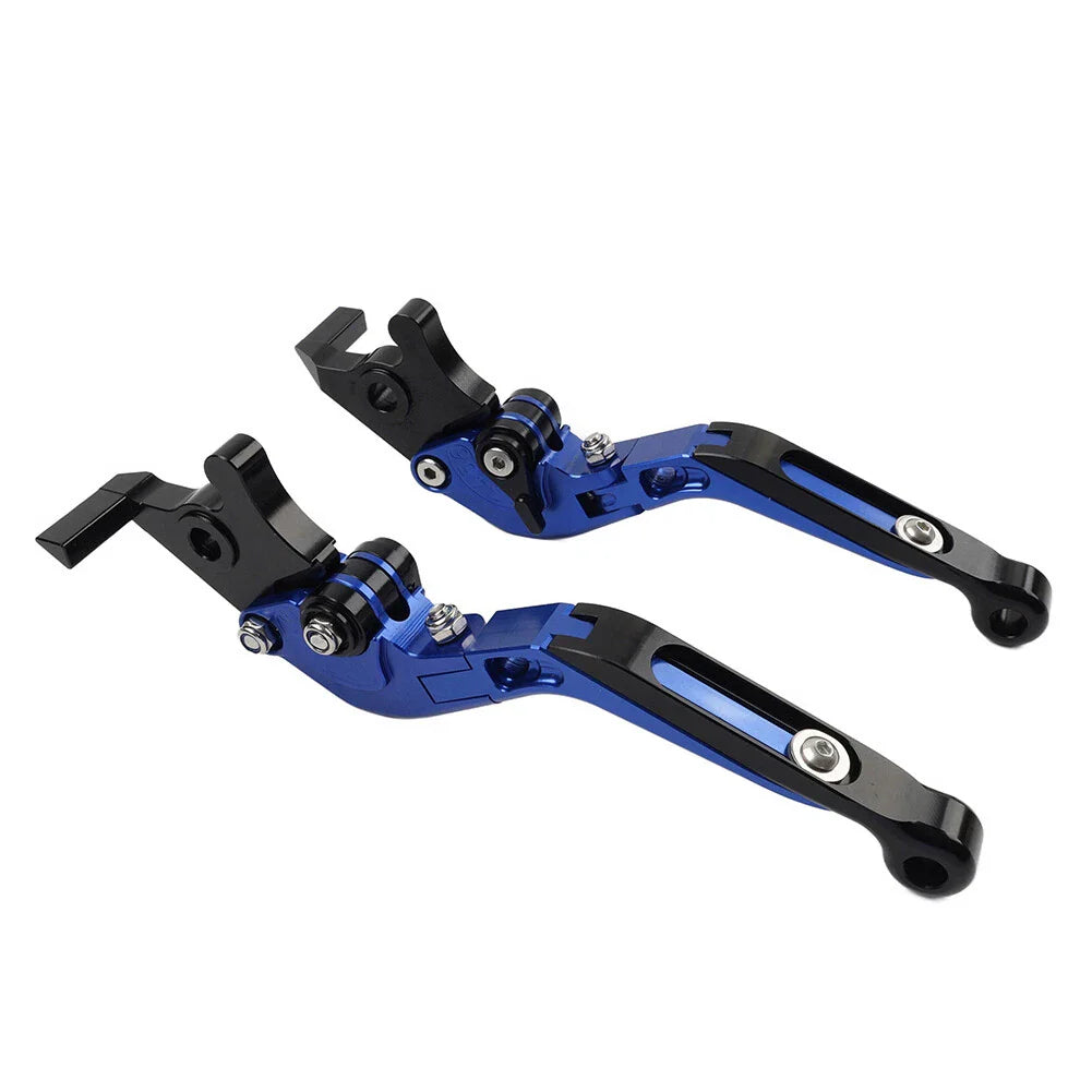 CNC Blue Extendable Brake Clutch Levers for Kawasaki Z1000 ZX9R ZX6R (2003-2023)