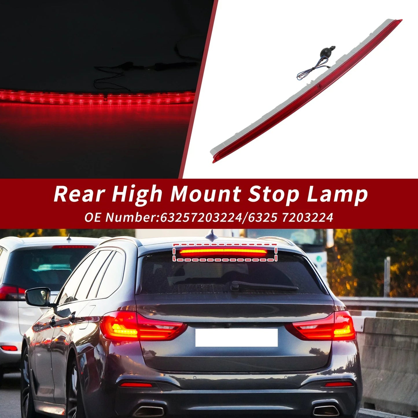 LED Third Brake Light Lamp for BMW 5 Series (2009-2017)