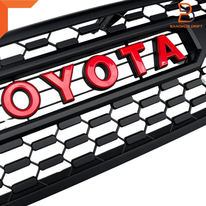 Tundra Style Front Grille Red Letter for Toyota Hilux UTE SR5 (2018-2020)