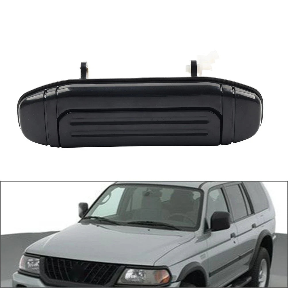 Black Front Left Outer Door Handle for Mitsubishi Pajero Montero (92-00)