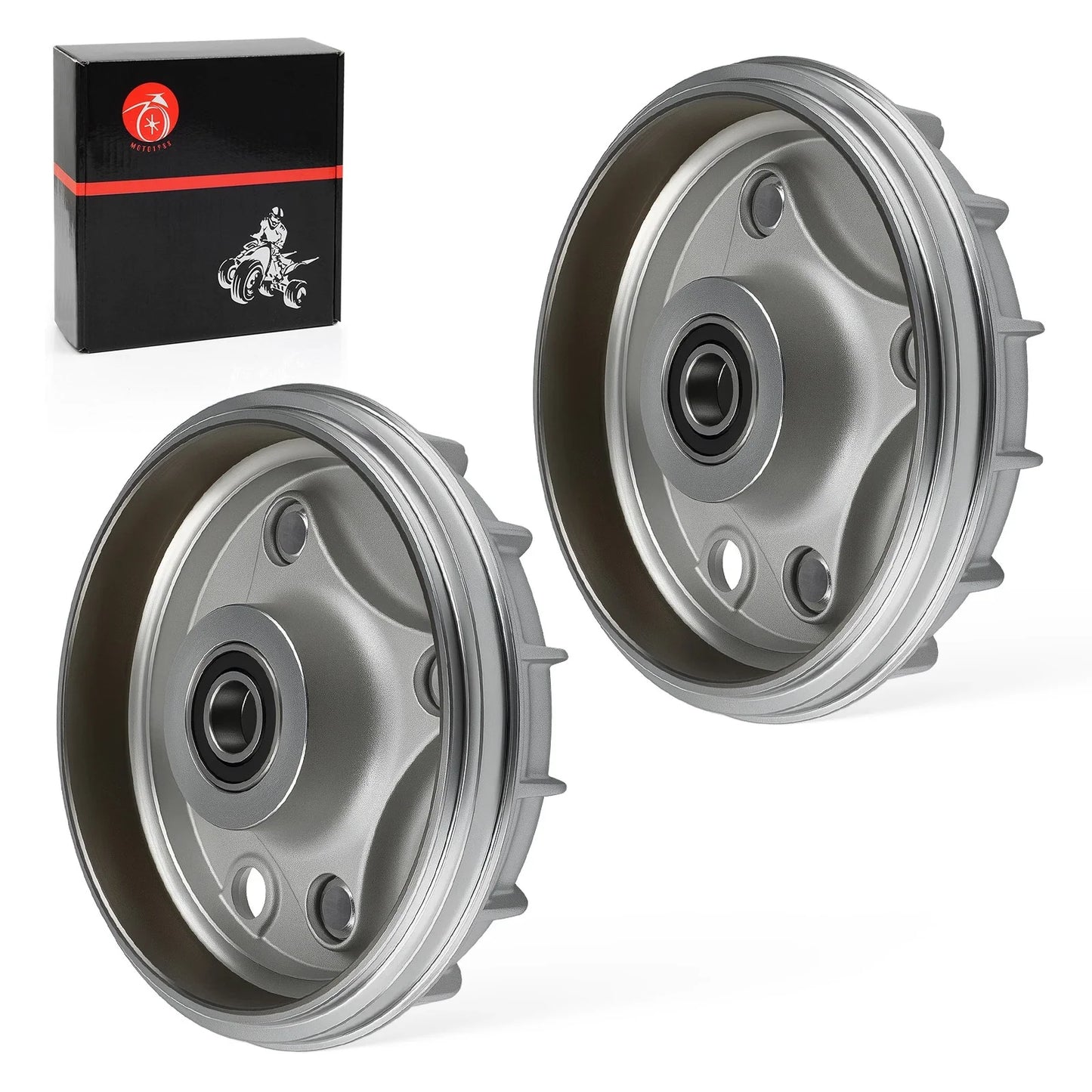 2 x Front Brake Drum for Honda Rancher 350 (2000–2006)