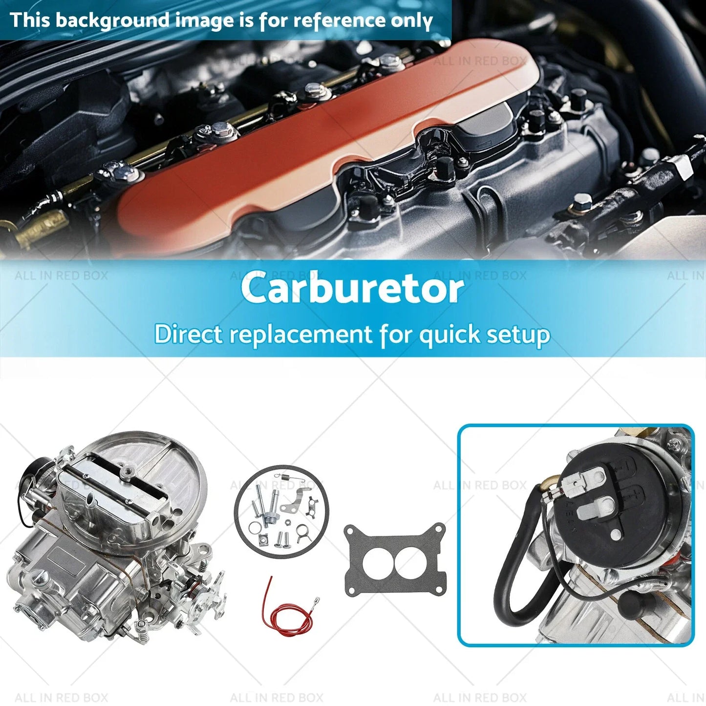 Electric Choke Carburetor 2-Barrel for Holley 0-80350 2300 350CFM