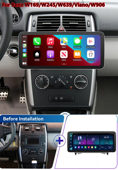 12.3" Android GPS Stereo Radio for Benz W169 W245 W639 W906 (2006-2023)