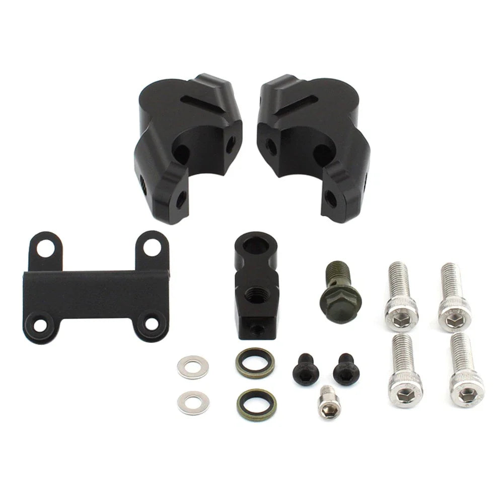 Handlebar Risers w/ Brake Hose Extension for Yamaha MT-07 (2014-2023)