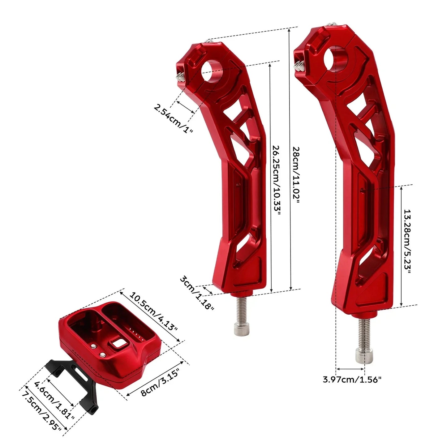 10" Handlebar Clamp Riser & Gauge Mount for Harley Softail Fat Boy (2018-2025)