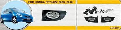 Yellow Fog Lamp Driving Light H11 for Honda Fit Jazz (2003-2007)