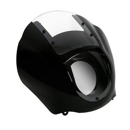 Black & Clear Quarter Fairing Windshield Kit for Harley Sportster Dyna