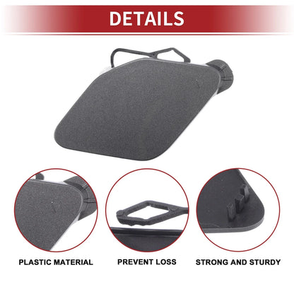 Tow Hook Cover Front Bumper for BMW 320i (2016-2018) Grey 1 Pcs