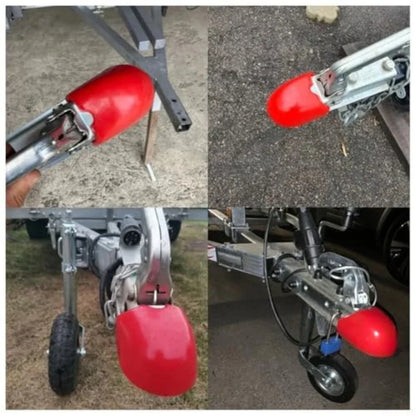 Protective Cover 50MM Trailer Ball Red Plastic