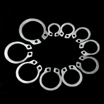 External Retaining Ring 8-18mm Assortment 100pcs Snap Storage Case Circlip