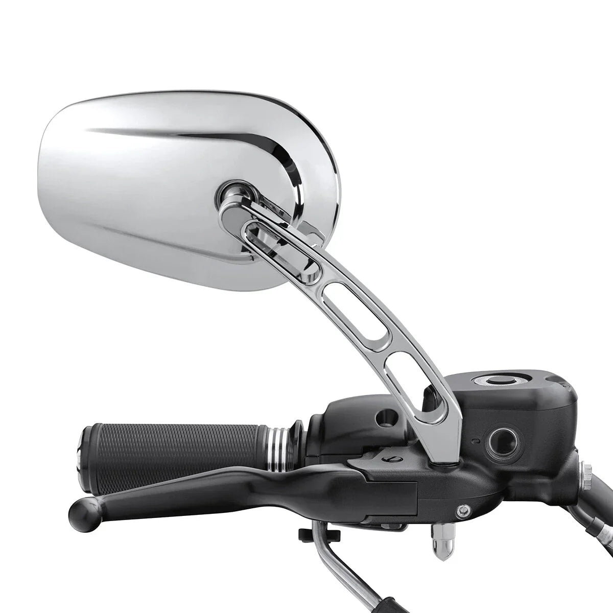 Chrome Rearview Mirrors for Harley Softail Slim FLSS Deluxe Heritage Fatboy (2014-2023)