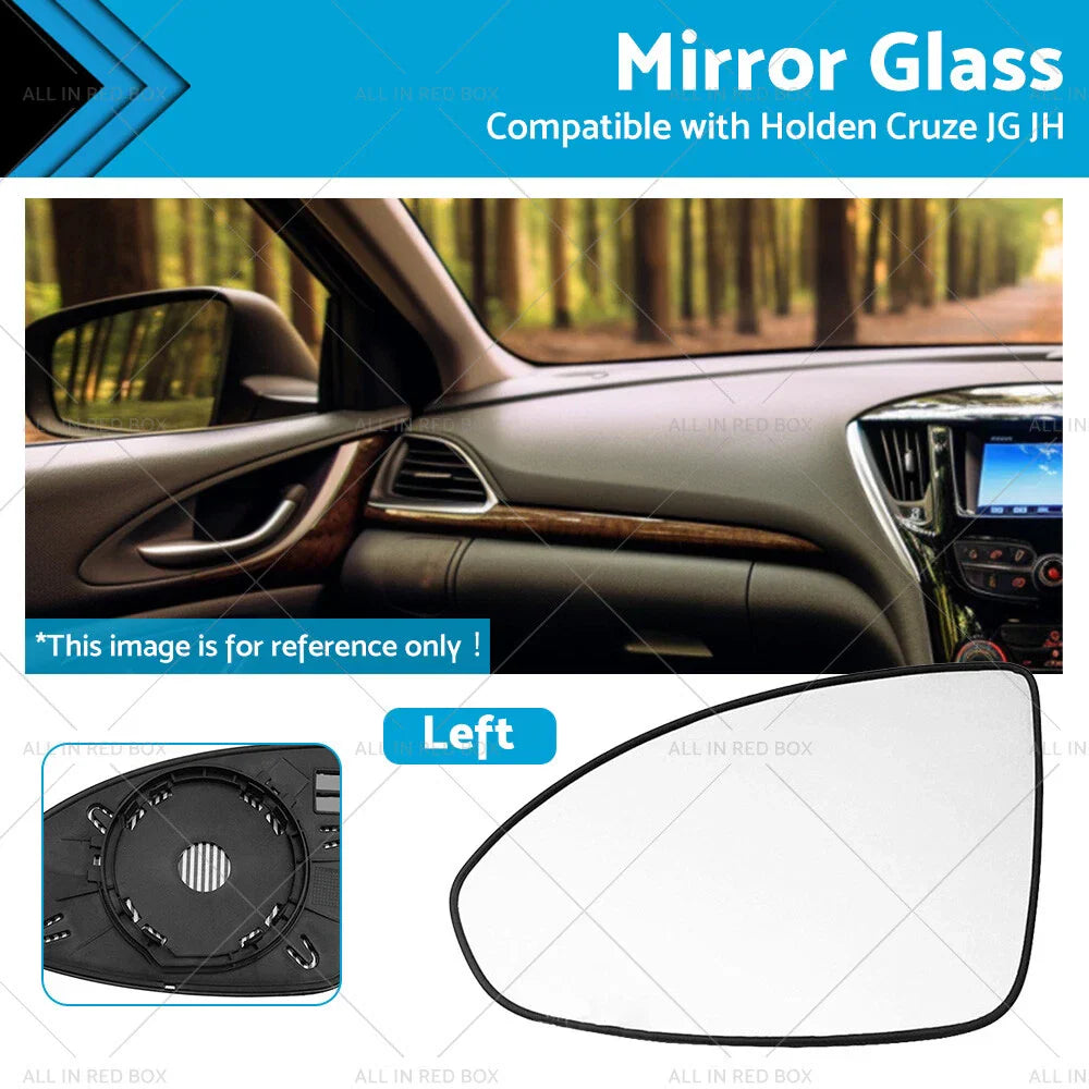 Left Side Mirror Glass with Base for Holden Cruze JG JH (2009-2016)