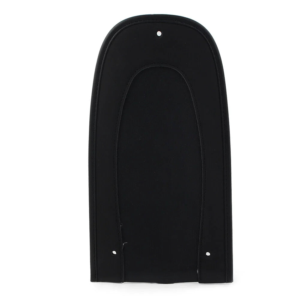 Black Flame Rear Fender Bib Leather Solo Seat for Harley Street Glide (2006-2023)