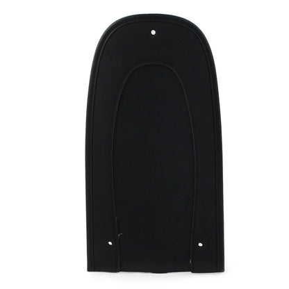 Black Flame Rear Fender Bib Leather Solo Seat for Harley Street Glide (2006-2023)