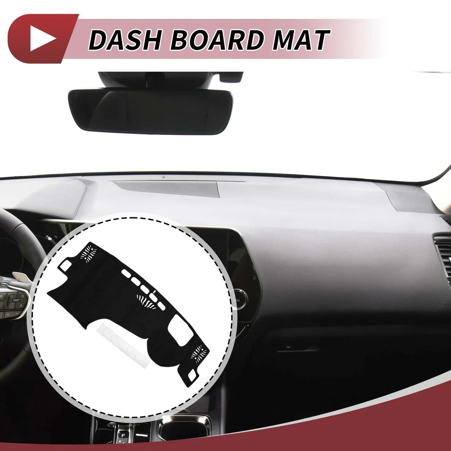 Dashboard Cover Mat for LEXUS NX250 2022-2023 Sun Protector Pad Black