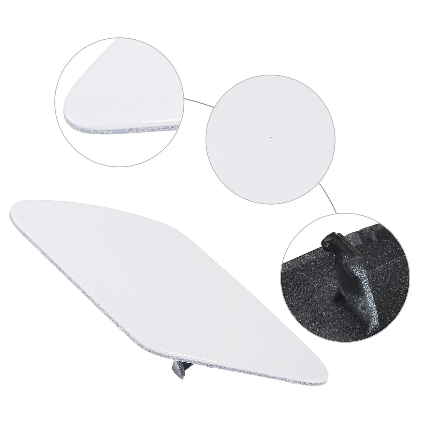 Front Left Washer Nozzle Cover for Porsche Cayenne (2011-2018) White