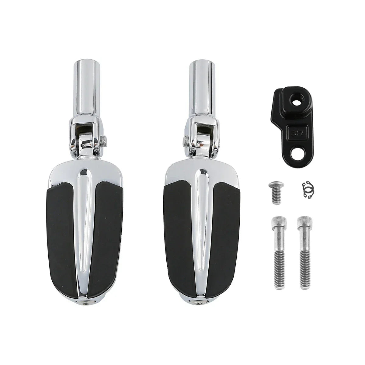 Chrome Footpeg Pedals Mount for Harley Softail Slim FLSS (2012 - 2017)