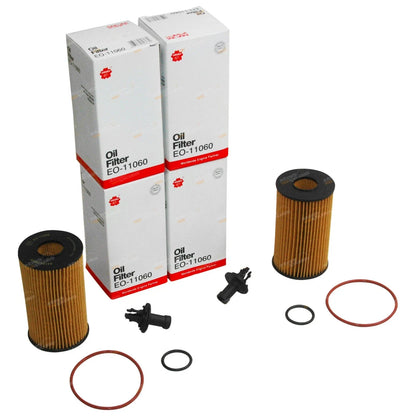 4 x Oil Filters for Landcruiser VDJ76 VDJ78 VDJ79 V8 1VD-FTV 4.5L (2007–2014)