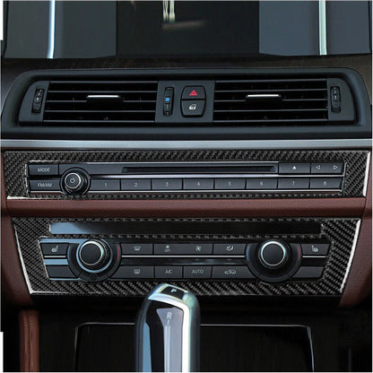 Carbon Fiber AC CD Panel Cover for BMW 5 Series F10 (2011-2017)