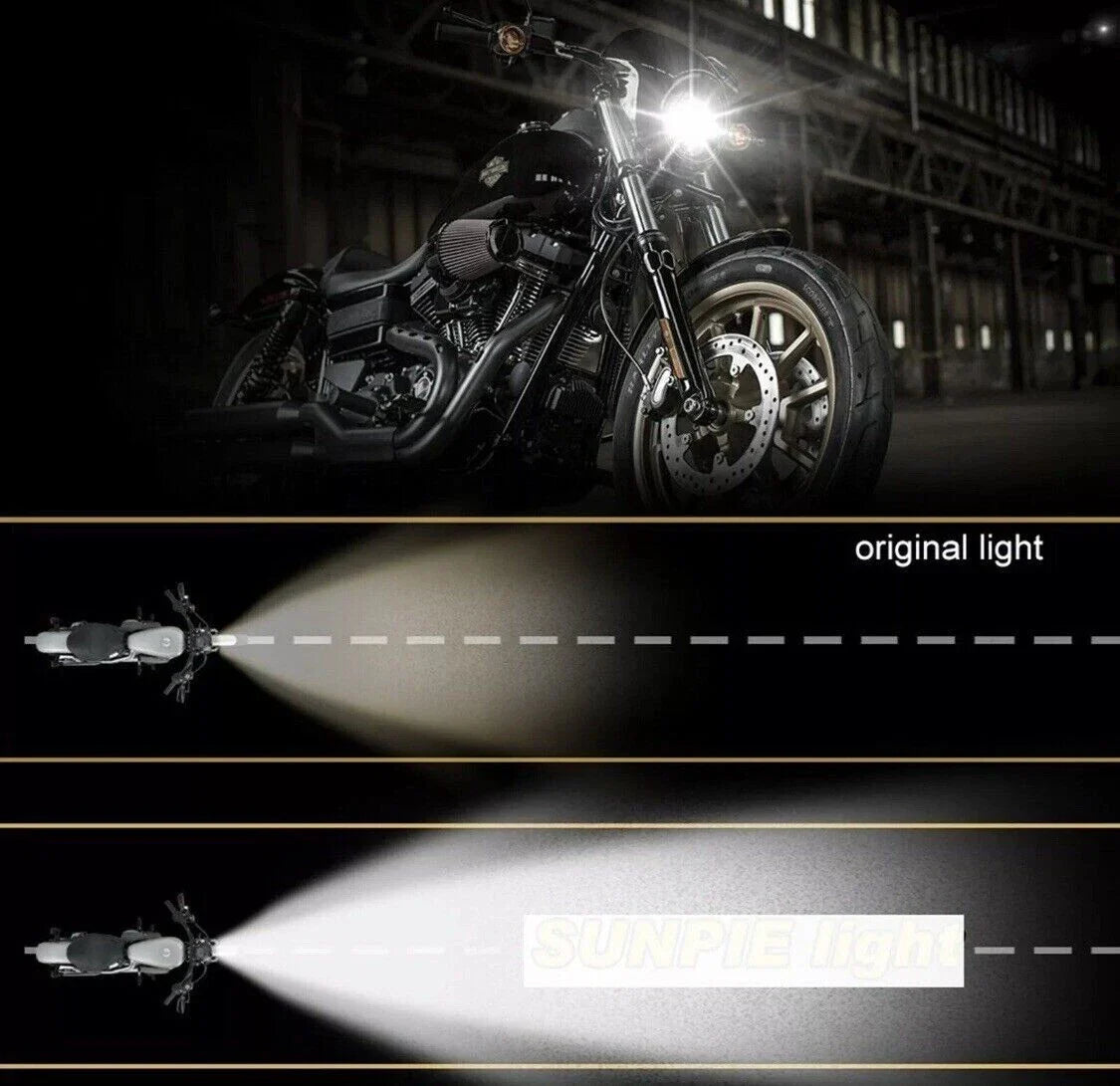 5.75" Chrome LED Daymaker Bullet Headlight for Harley Low Rider, Fat Bob (2014-2023)