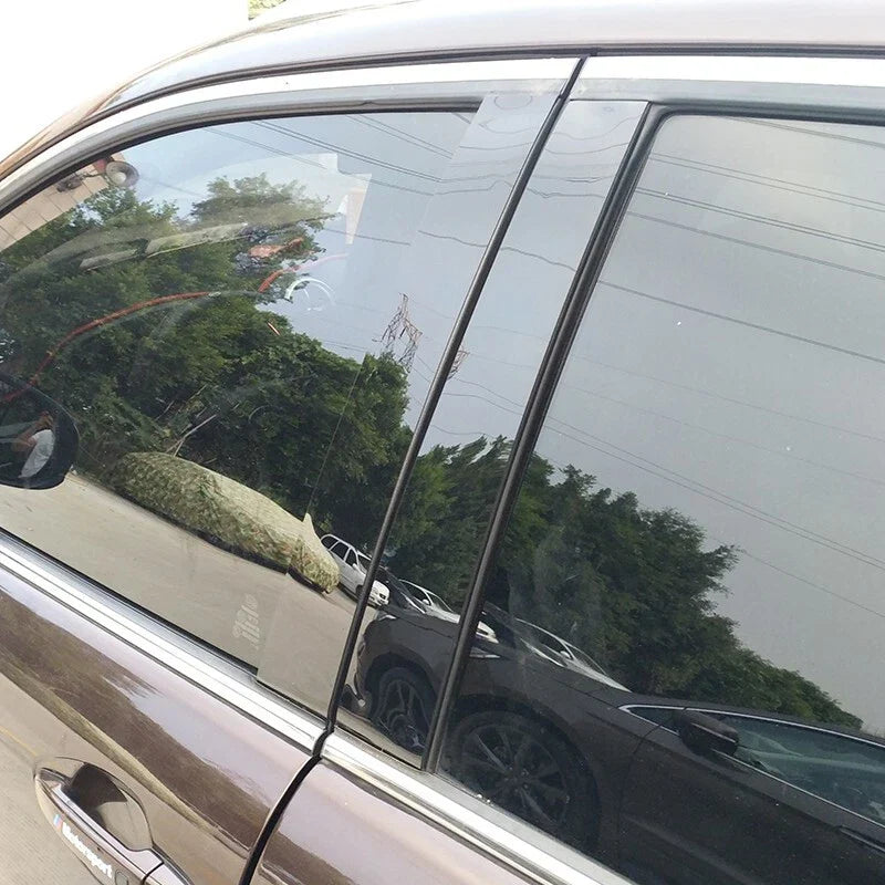Black PC Side Door Window Pillar Post Cover Trim for Honda HRV (2016–2020)