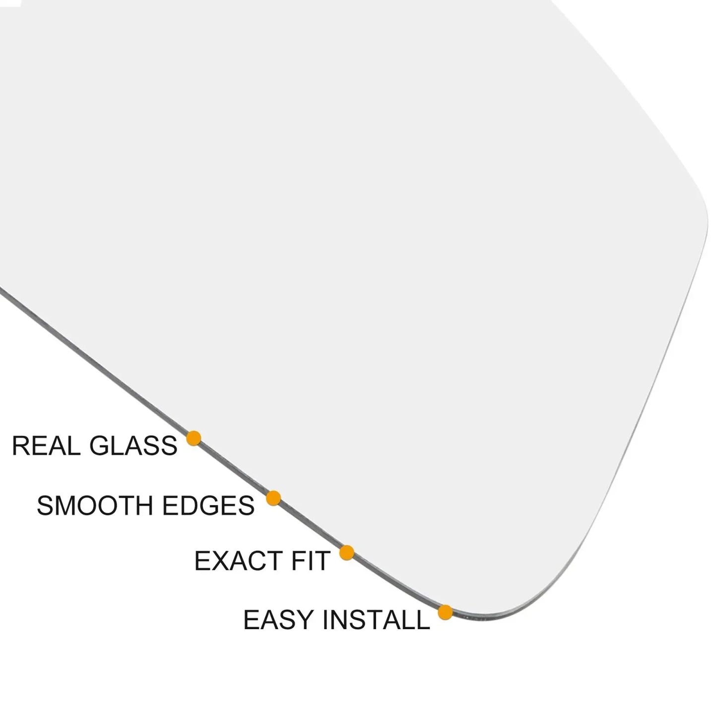 Heated Right Side Mirror Glass with Backing for Porsche Cayenne (2011-2015)