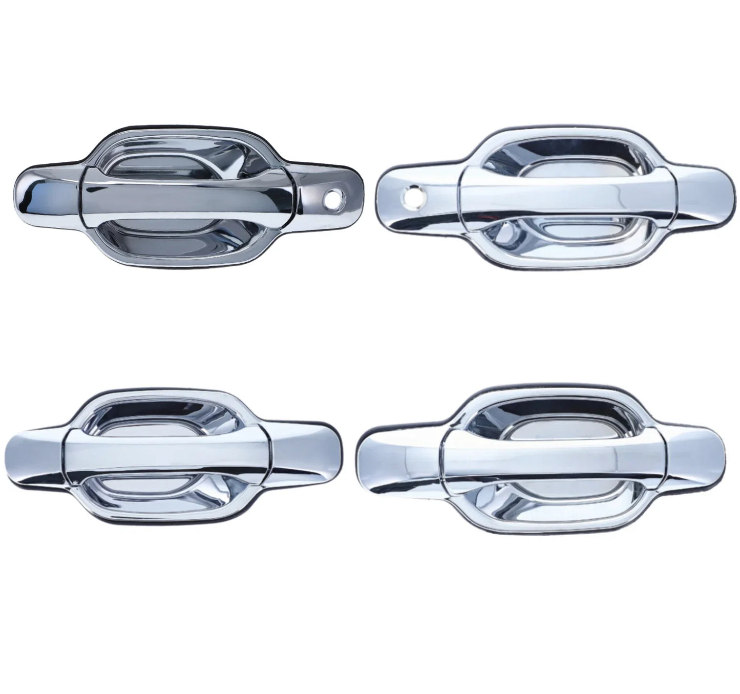 4pcs Chrome Outer Door Handle for Holden Rodeo RA/Colorado RC (2003–2012)