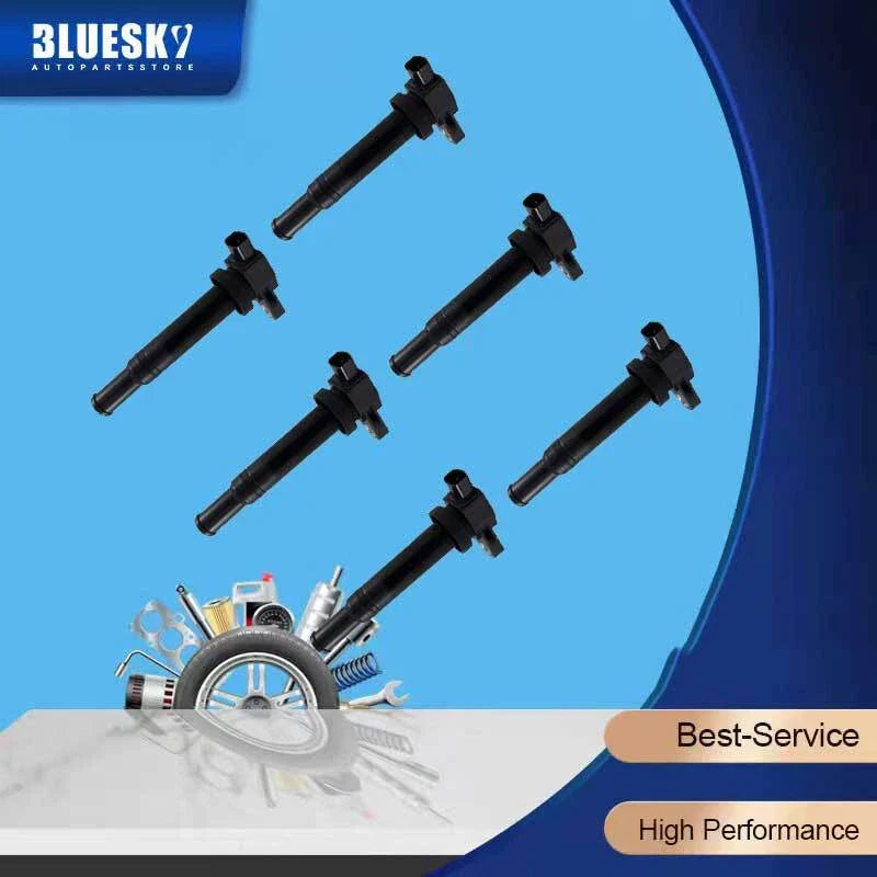 6 x Ignition Coils for Hyundai Santa Fe CM 2.7L (2006-2009)