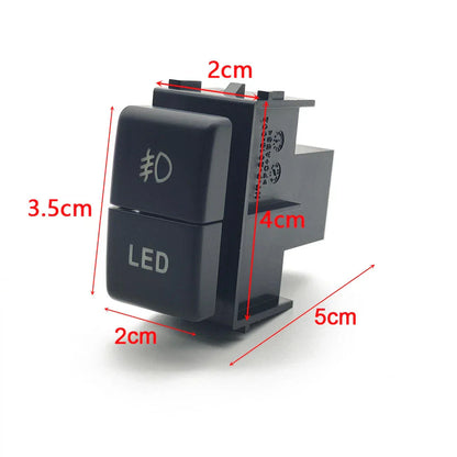 Dual Key Switch Fog Light & LED Switch for Nissan Patrol Y61 Y62 Titan