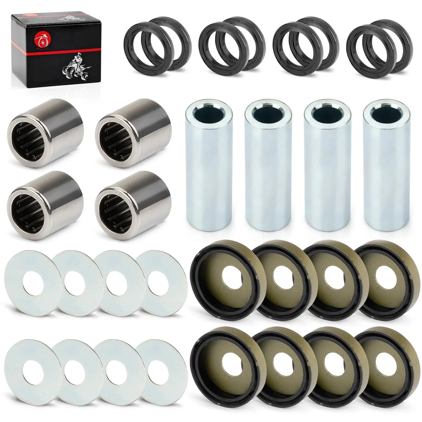 Front Lower A-Arm Bushing Shaft Seal Kit for Arctic Cat 400 DVX (2004–2008)