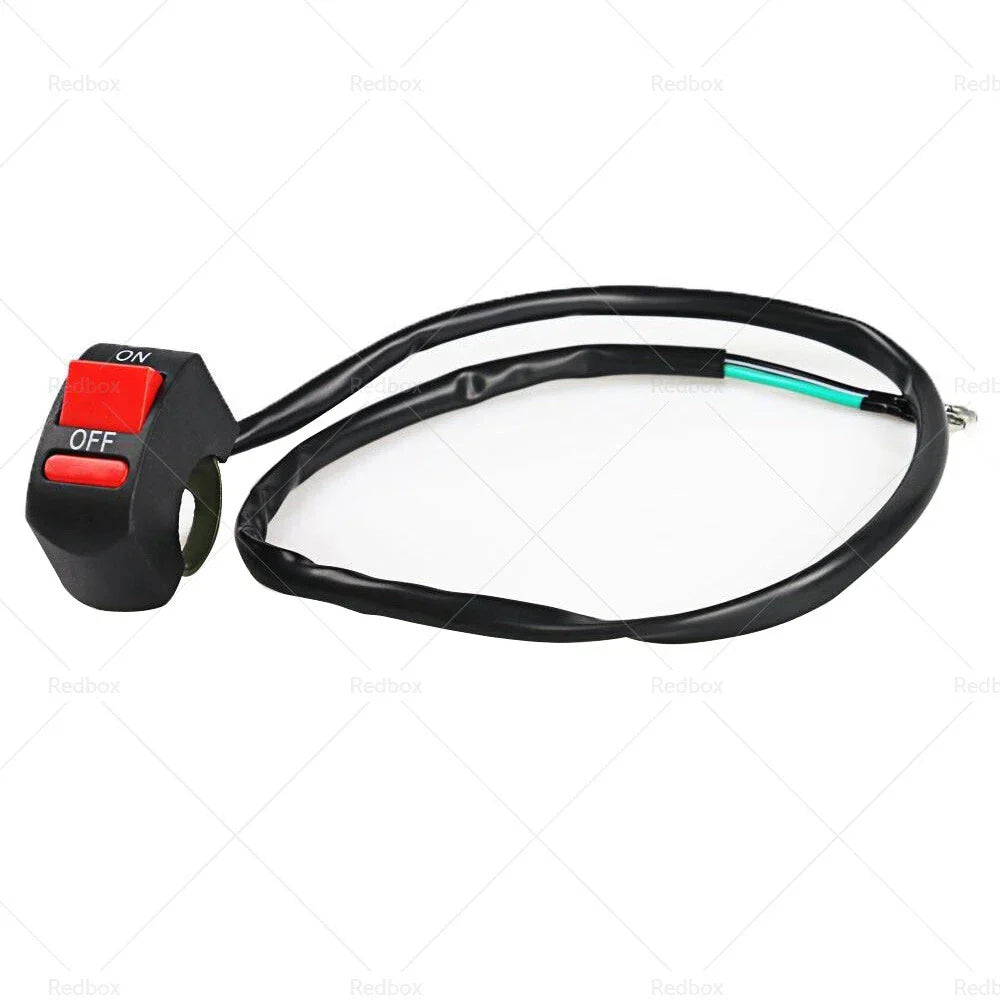 Black Handlebar Light Switch ON OFF Button for Universal Motorcycle ATV